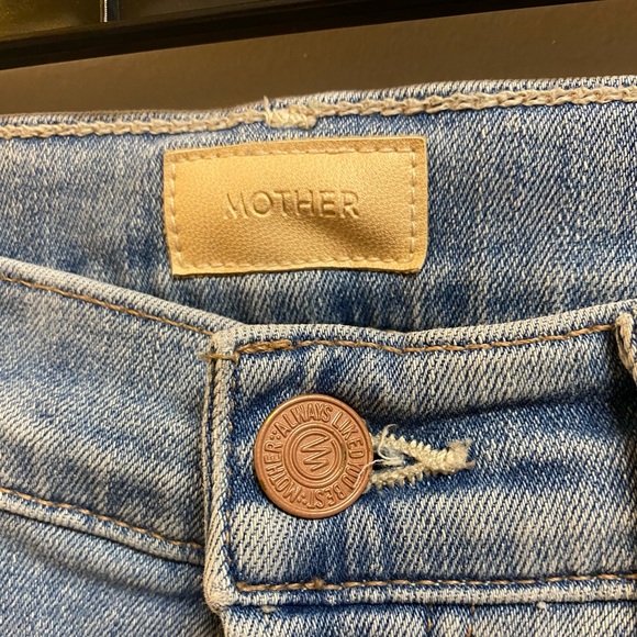 MOTHER The Stunner Ankle Fray Jeans Size 25 - Picture 9 of 14